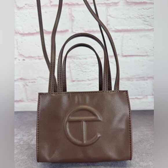 Telfar Vegan Small Chocolate Brown Shoulder Bag - Picture 2 of 11